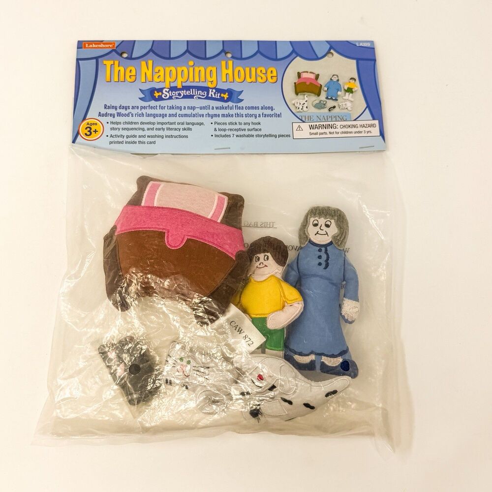 Lakeshore The Napping House Storytelling Kit NEW Audrey Wood Felt Pieces